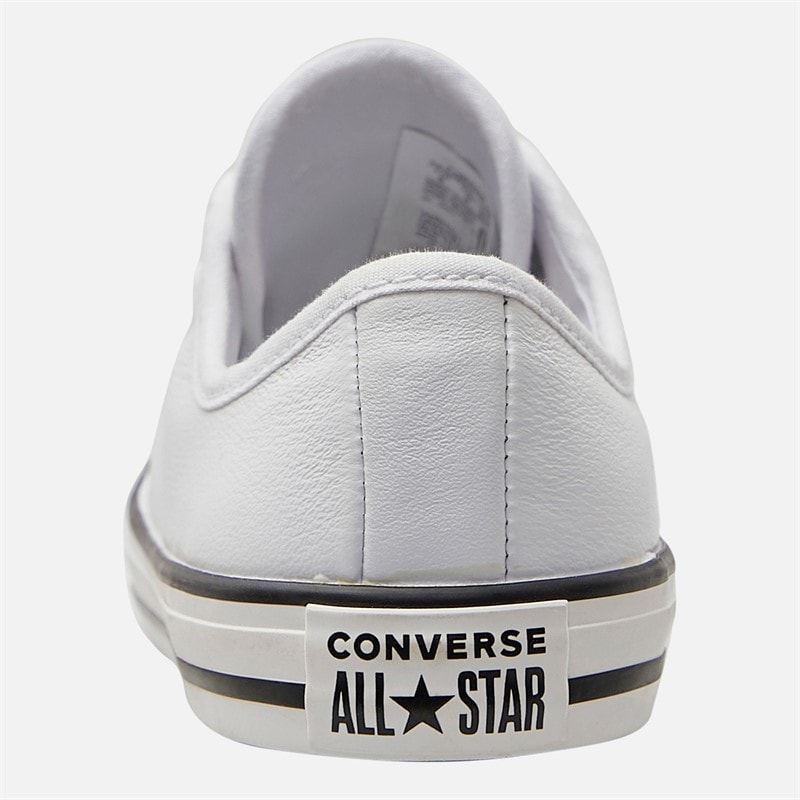Converse Womens Chuck Taylor All Star Dainty Canvas Trainers White/Black/White - Image 3