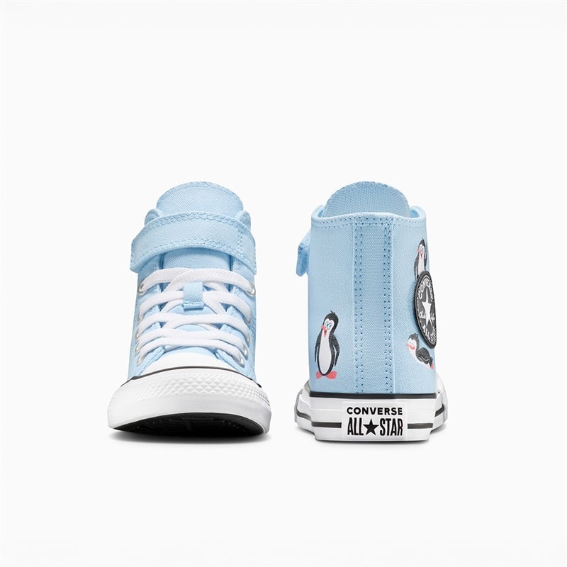 Converse Kids Chuck Taylor All Star Hi Penguin Easy On Trainers Blue It/Black/White - Image 3