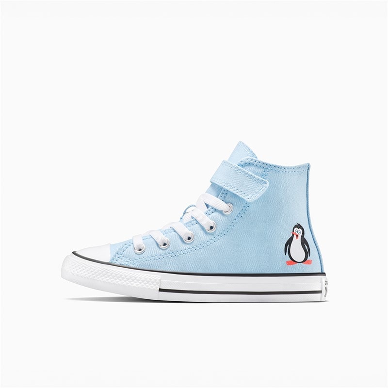 Converse Kids Chuck Taylor All Star Hi Penguin Easy On Trainers Blue It/Black/White - Image 5