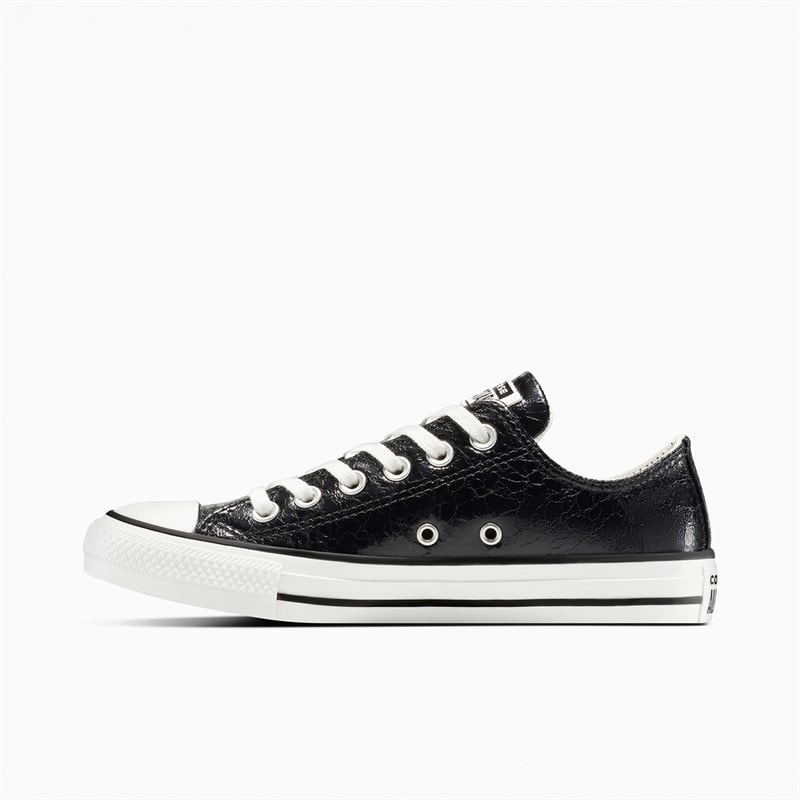 Converse Womens Chuck Taylor All Star Metallic Crackle Trainers Metallic Black/Vintage White - Image 5