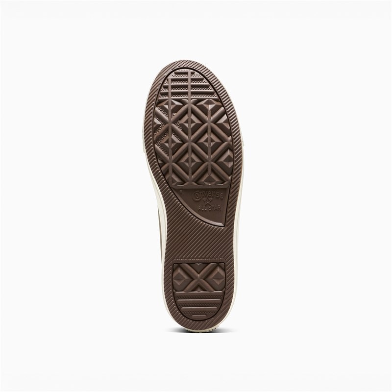 Converse Junior Chuck Taylor All Star Lift Platform Leather Trainers Grounded/Egret/Grounded - Image 2