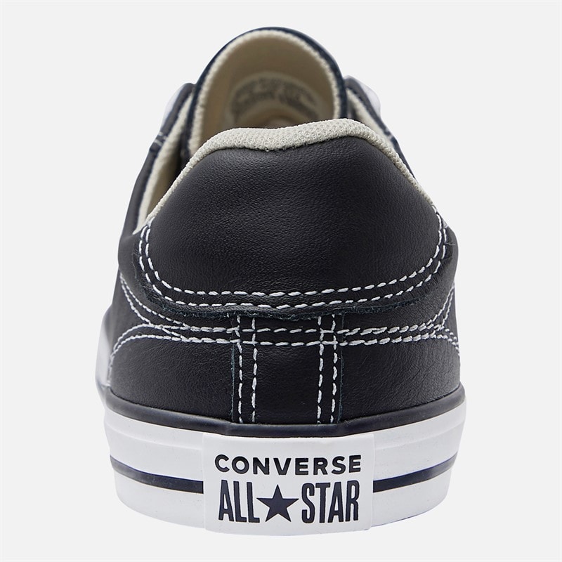 Converse Womens Chuck Taylor All Star Dainty Lucky Leather Trainers Black/White/Black - Image 4