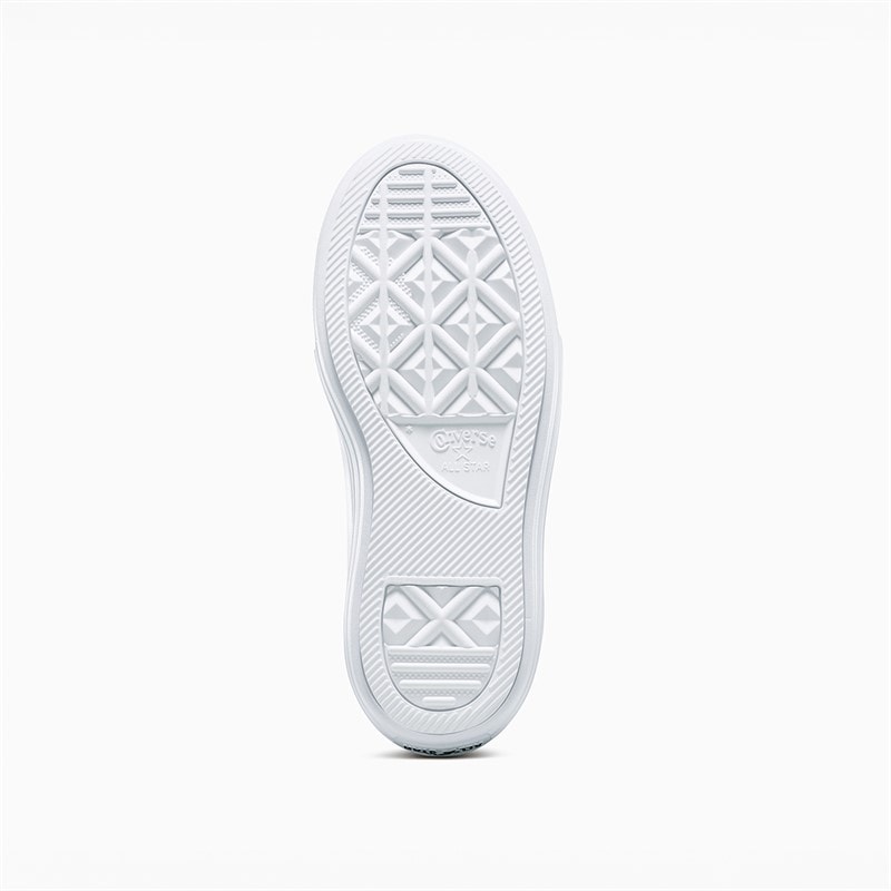 Converse Junior Chuck Taylor All Star Move Platform Fuzzy Lining Trainers Just Chill/White/Just Chill - Image 2
