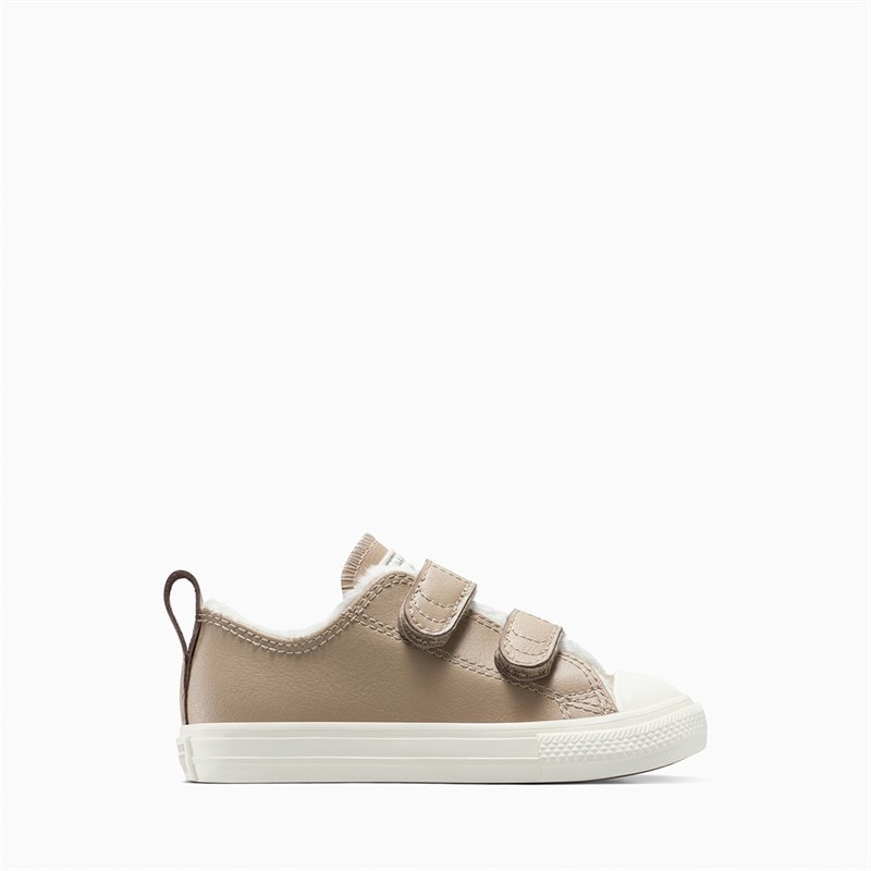 Converse Infant Chuck Taylor All Star Fuzzy Lining Easy-On Trainers Vintage Cargo/Egret/Egret