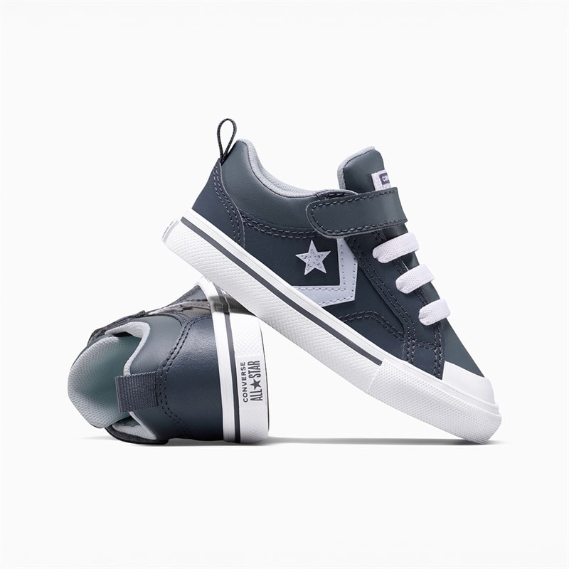 Converse Infant Pro Blaze Strap Easy-On Trainers Cold Stare/Just Chill/White - Image 2