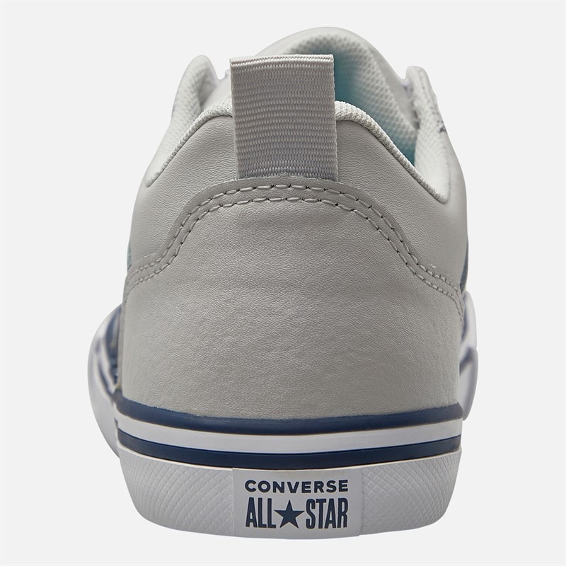 Converse Junior Pro Blaze Strap Leather Trainers Barely Grey/Navy/White - Image 3