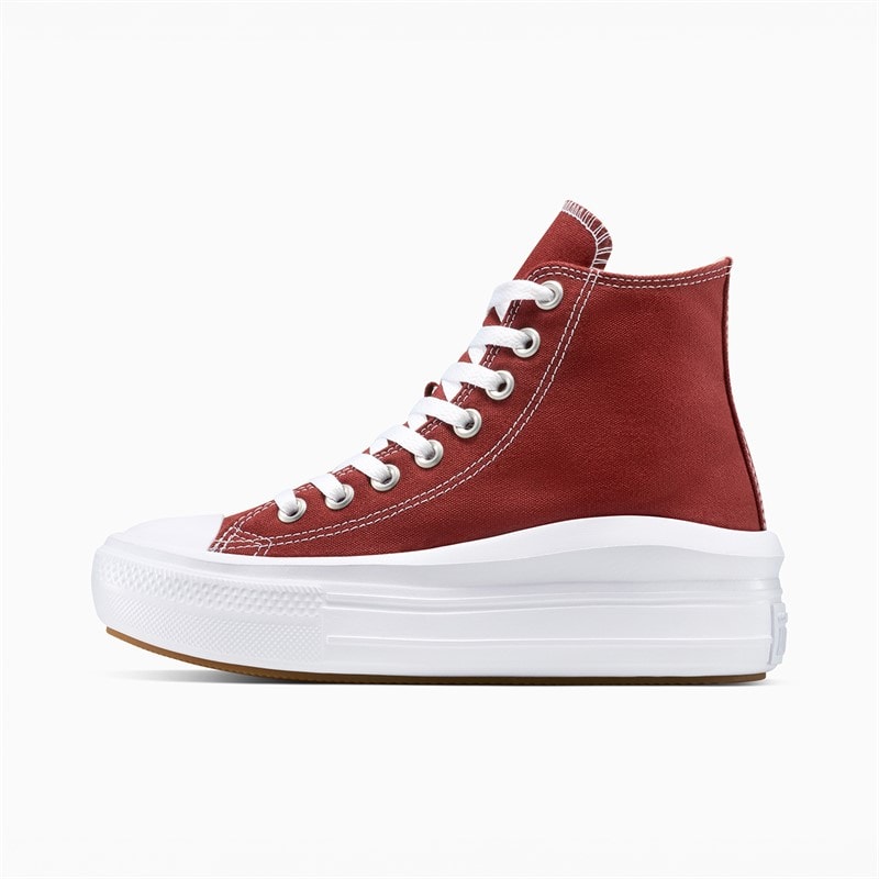 Converse Womens Chuck Taylor All Star Move Platform Trainers Rottin Apple/White/Black - Image 4