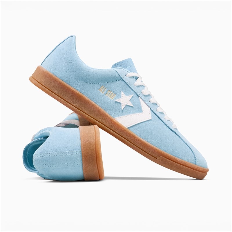 Converse All Star Classic Trainer Suede Trainers Blue It/Vintage White/Gum - Image 5