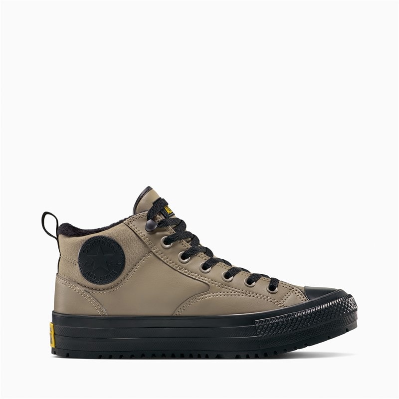 Converse Chuck Taylor All Star Malden Street Mid Top Boot Trainers Classic Taupe/Black