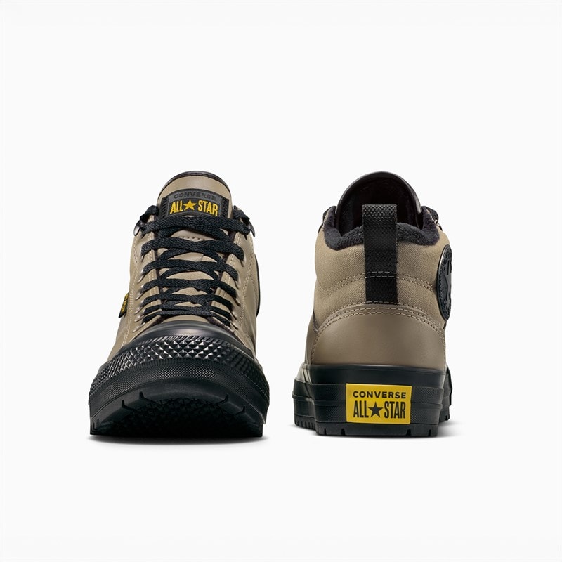 Converse Chuck Taylor All Star Malden Street Mid Top Boot Trainers Classic Taupe/Black - Image 3