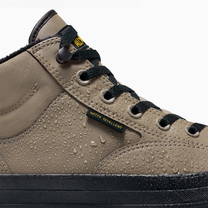 Converse Chuck Taylor All Star Malden Street Mid Top Boot Trainers Classic Taupe/Black - Image 4