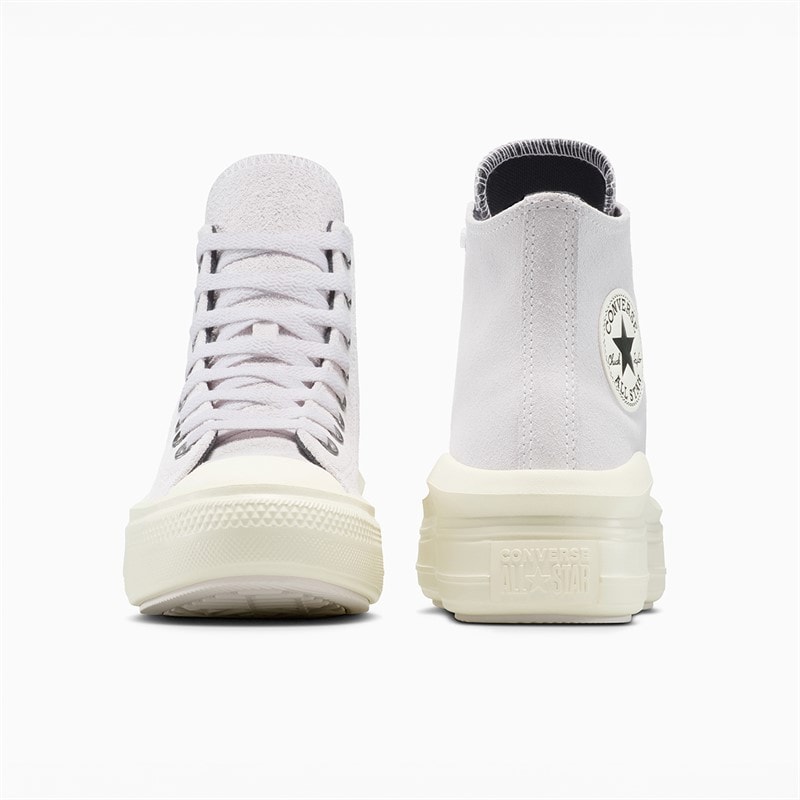 Converse Womens Chuck Taylor All Star Move Platform Suede Trainers Bone Cold/Egret/Black - Image 3
