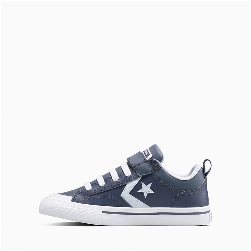 Converse Kids Pro Blaze Strap Easy On Trainers Cold Stare/Just Chill/White - Image 1