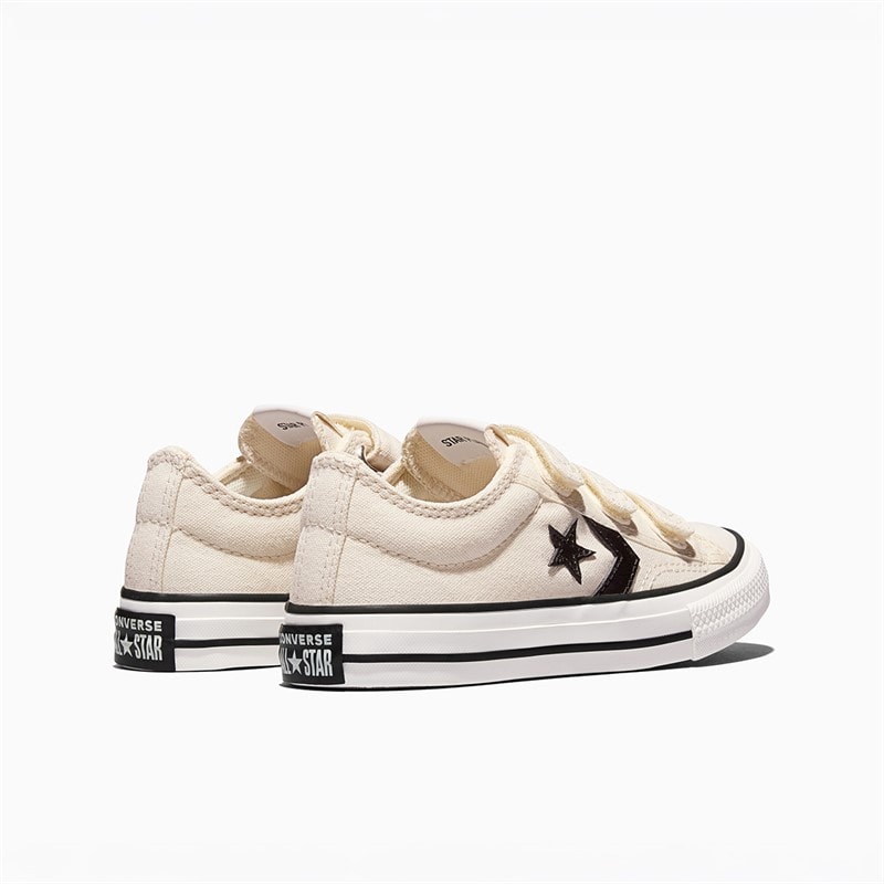 Converse Kids Star Player 76 Easy On Trainers Vintage White/Black/Egret - Image 3