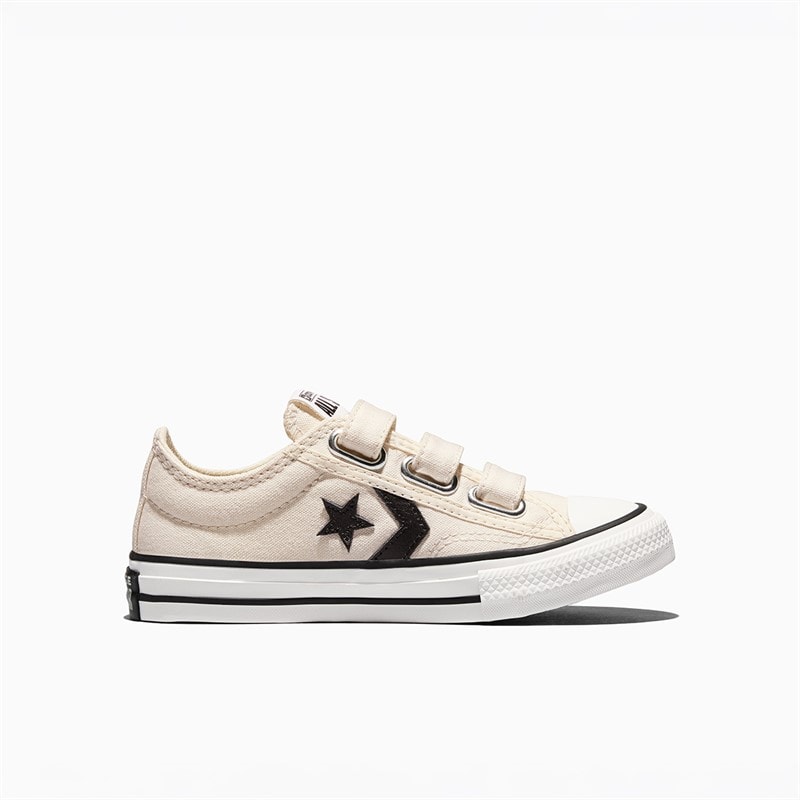 Converse Kids Star Player 76 Easy On Trainers Vintage White/Black/Egret - Image 5