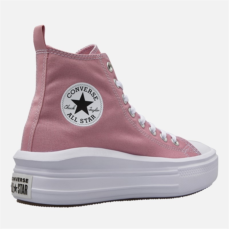 Converse Junior Chuck Taylor All Star Move Platform Trainers Cliffside Rose/White/Black - Image 5