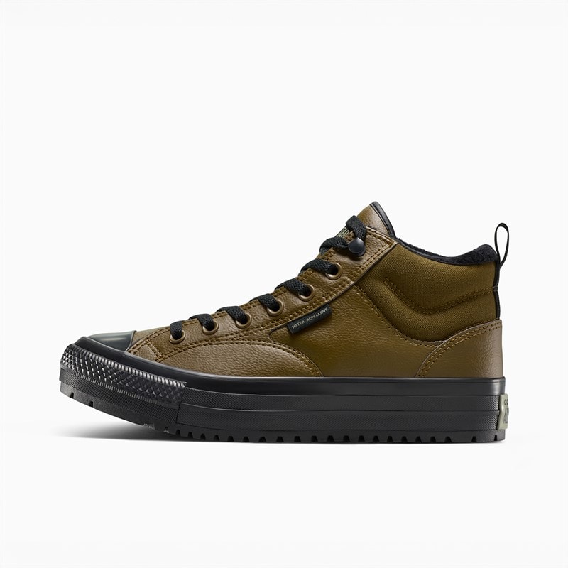 Converse Chuck Taylor All Star Malden Street Mid-Top Boot Trainers Surplus Olive/Black - Image 5