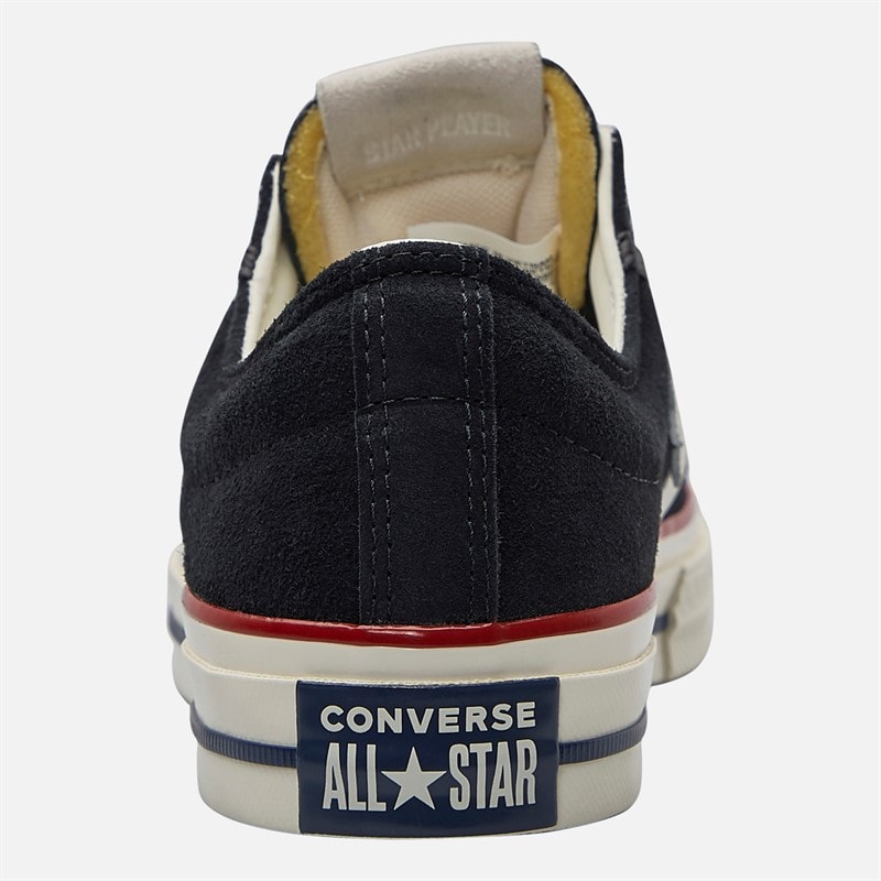 Converse Star Player 76 Suede Trainers Black/Egret/Vintage White - Image 3