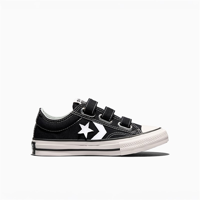 Converse Kids Star Player 76 Easy-On Trainers Black/Vintage White/Egret - Image 5