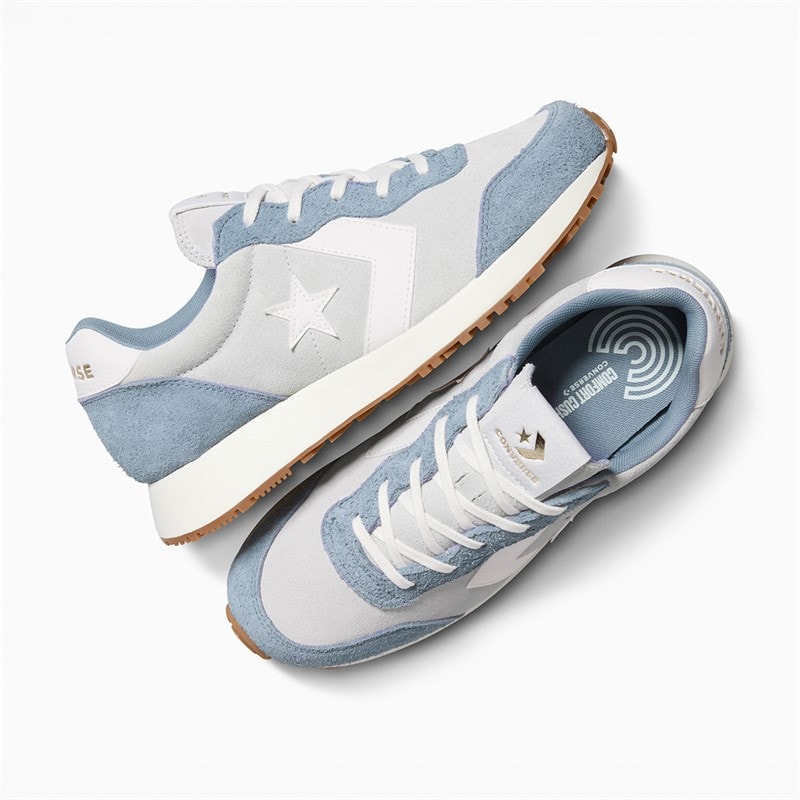 Converse Omega Suede Trainers Barely Grey/Yeti Breath Blue - Image 4