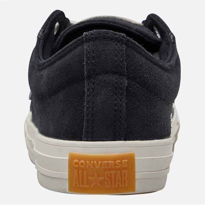 Converse Junior Star Player 76 Suede Trainers Black/Egret/White - Image 3