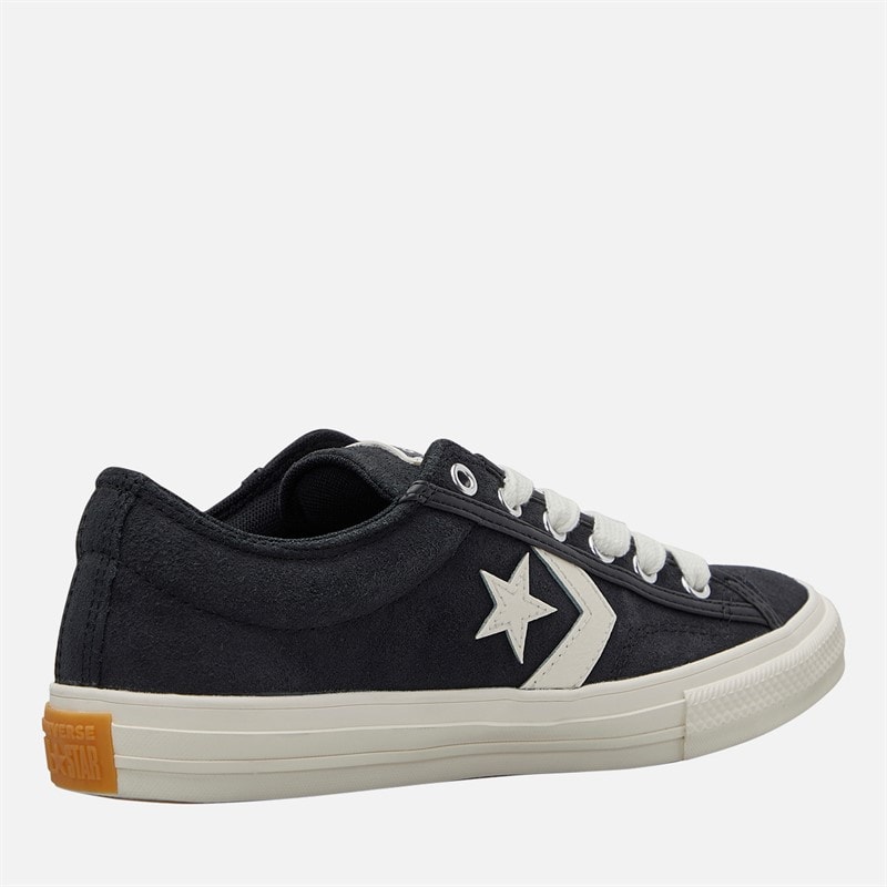 Converse Junior Star Player 76 Suede Trainers Black/Egret/White - Image 5