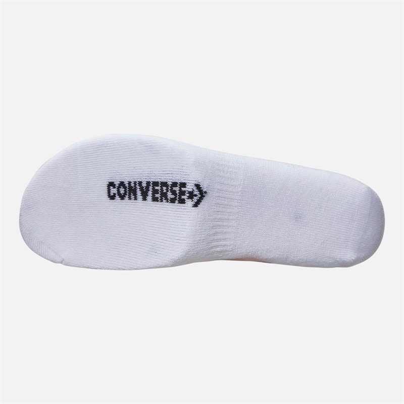 Converse Mens Cushioned Three Pack No Show Socks White - Image 2
