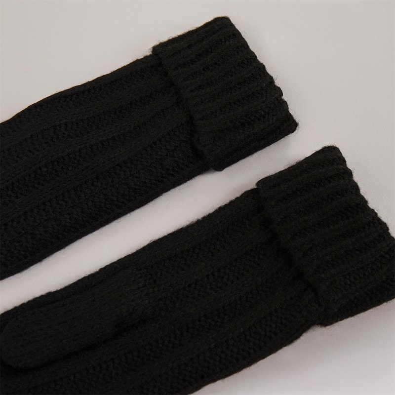 Pieces Womens Margot Mittens Black - Image 3