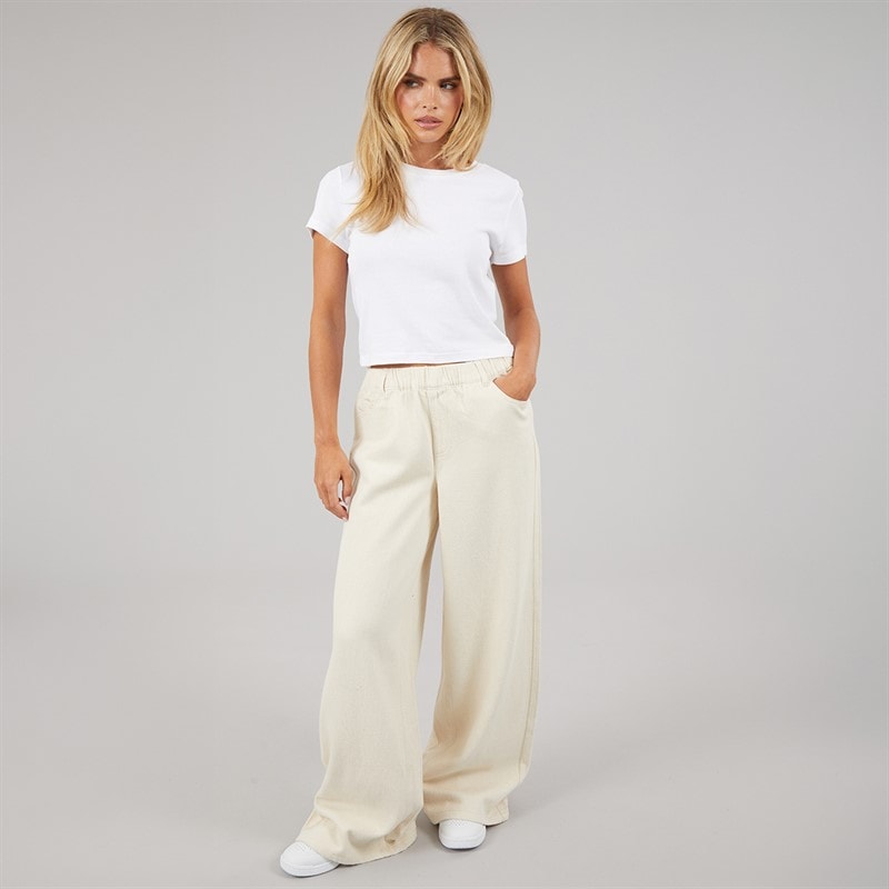 Pieces Womens Savanna Denim Trousers Raw Cotton - Image 4