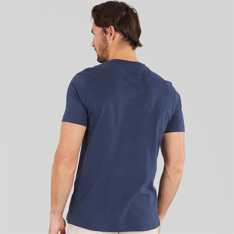 Crew Clothing Mens Round Neck T-Shirt Navy - Image 2