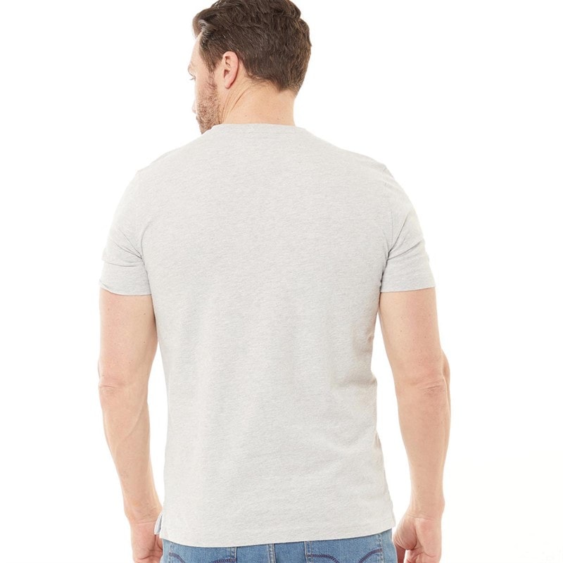 Crew Clothing Mens Round Neck T-Shirt Grey Marl - Image 2
