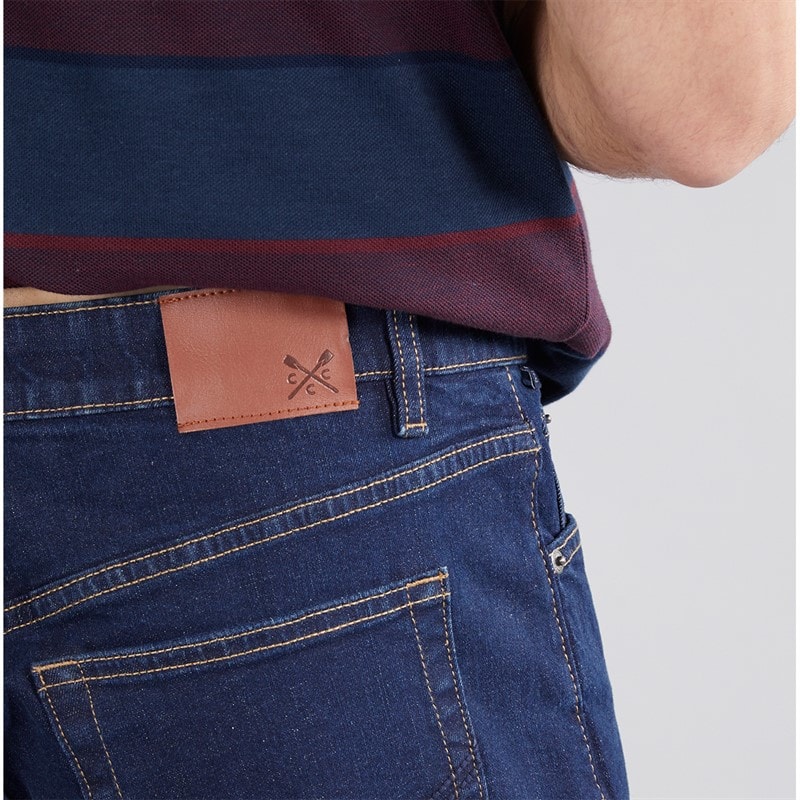 Crew Clothing Mens Slim Fit Jeans Dark Indigo - Image 3
