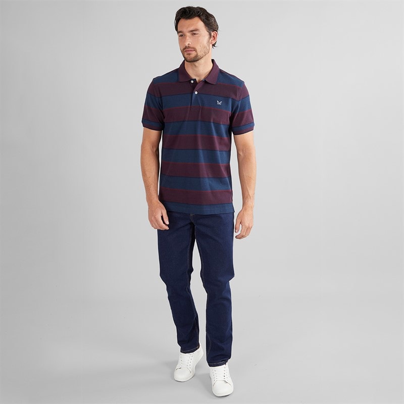 Crew Clothing Mens Slim Fit Jeans Dark Indigo - Image 4