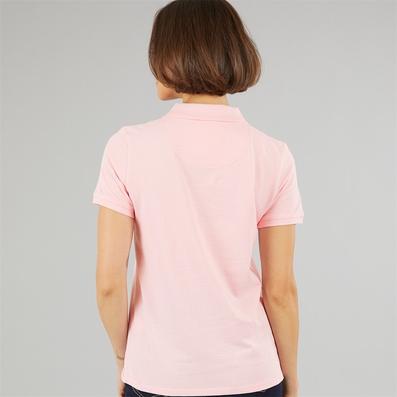 Crew Clothing Womens Exmouth Polo Shirt Pink - Image 2