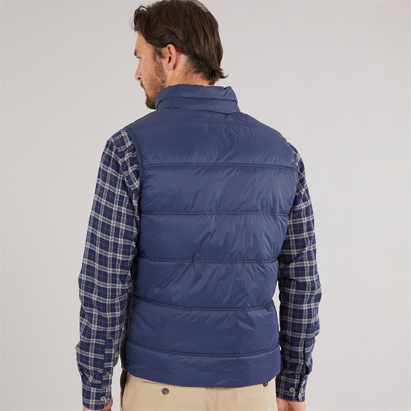 Crew Clothing Mens Lightweight Gilet Navy - Image 2