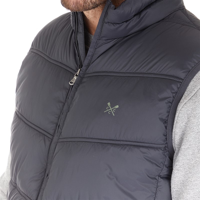 Crew Clothing Mens Light Weight Gilet Black - Image 3