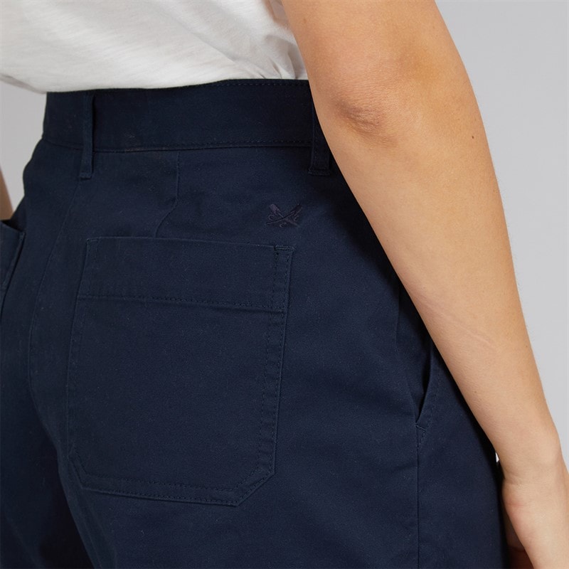 Crew Clothing Womens Chino Shorts Navy - Image 3