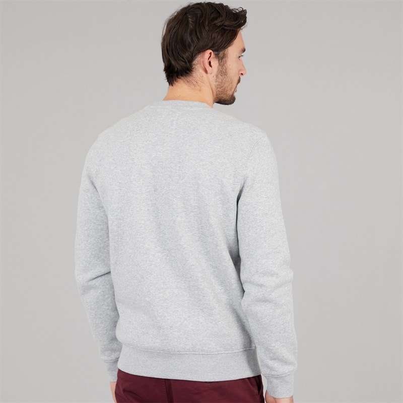 Crew Clothing Mens Crew Neck Sweatshirt Grey Marl - Image 2