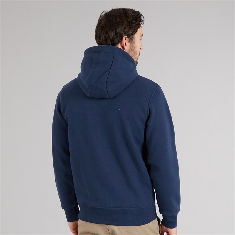 Crew Clothing Mens Zip Through Hoodie Navy - Image 2