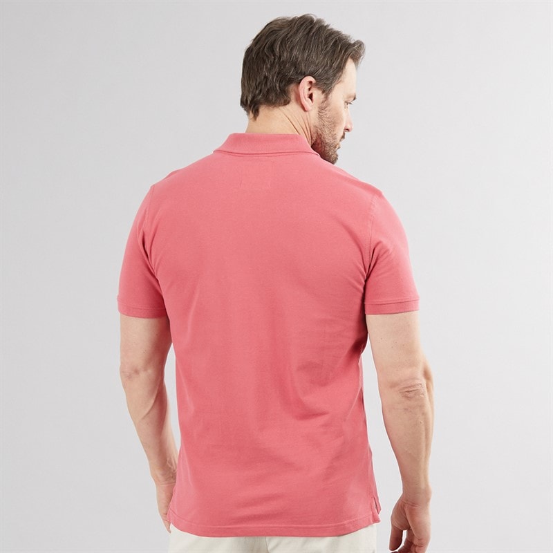 Crew Clothing Mens Melbury Solid Polo Shirt Summer Berry - Image 2