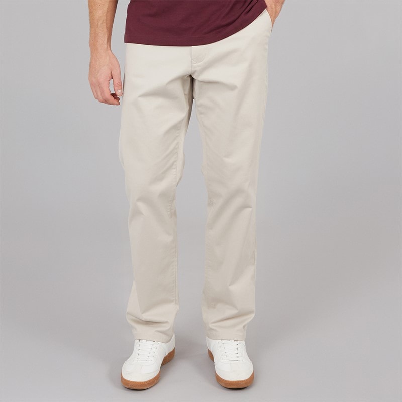 Crew Clothing Mens Straight Fit Chinos Stone