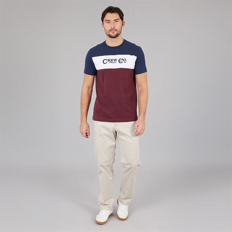 Crew Clothing Mens Straight Fit Chinos Stone - Image 3