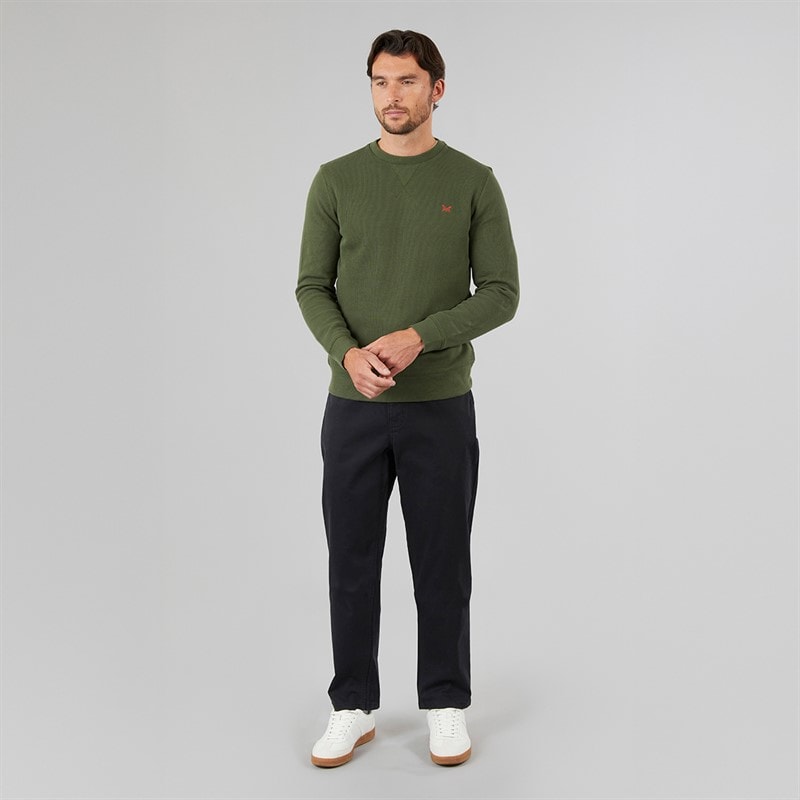 Crew Clothing Mens Five Pocket Bedford Cord Trousers Heritage Black - Image 4