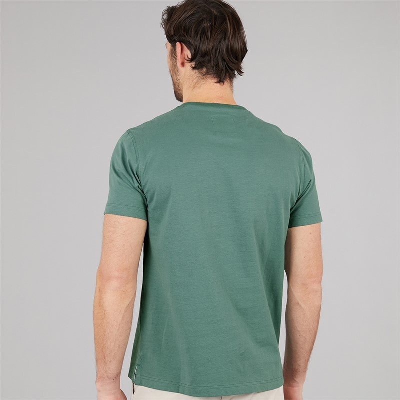 Crew Clothing Mens Round Neck T-shirt Sagebrush - Image 2