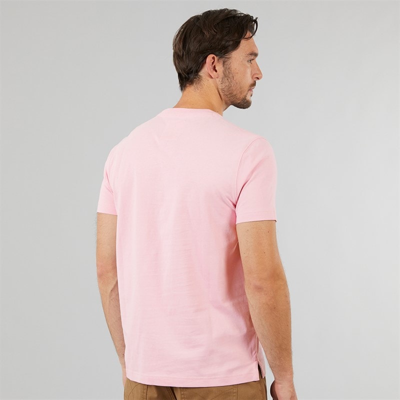 Crew Clothing Mens Round Neck T-Shirt Cameo Pink - Image 2