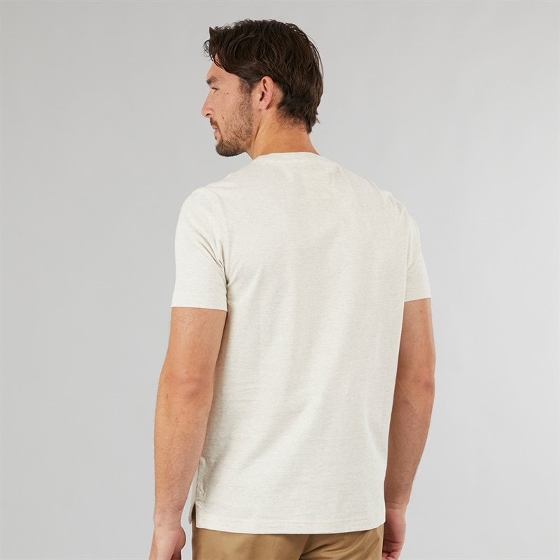 Crew Clothing Mens Round Neck T-Shirt Rainyday Marl - Image 2