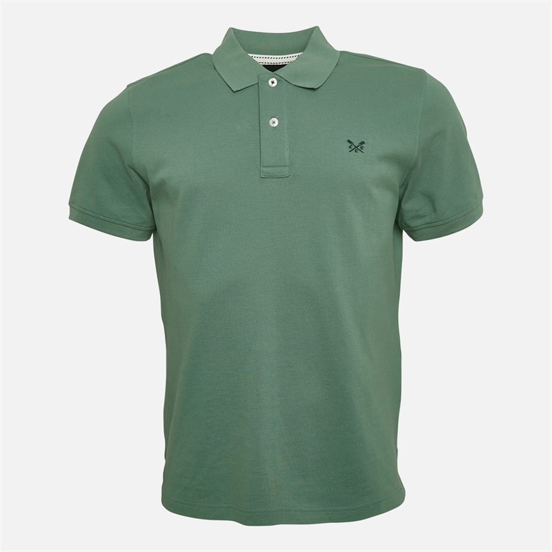 Crew Clothing Mens Melbury Polo Shirt Sagebrush - Image 4