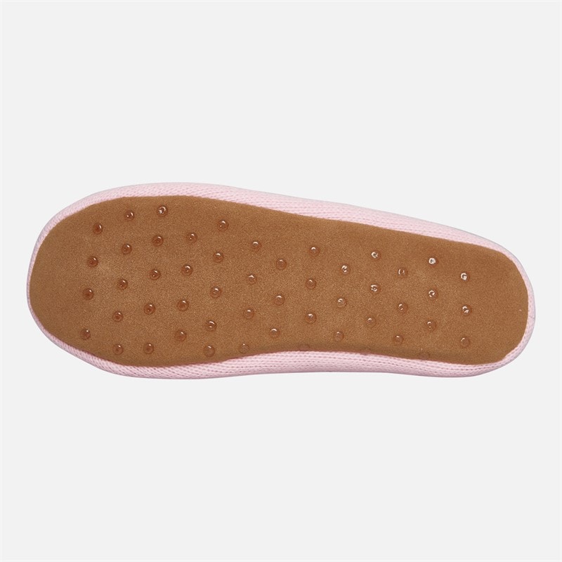 Crew Clothing Womens Soft Ballet Slippers Cameo Pink - Image 3