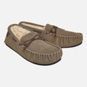 Crew Clothing Mens Lace Moccasin Suede Slippers Heritage Tan