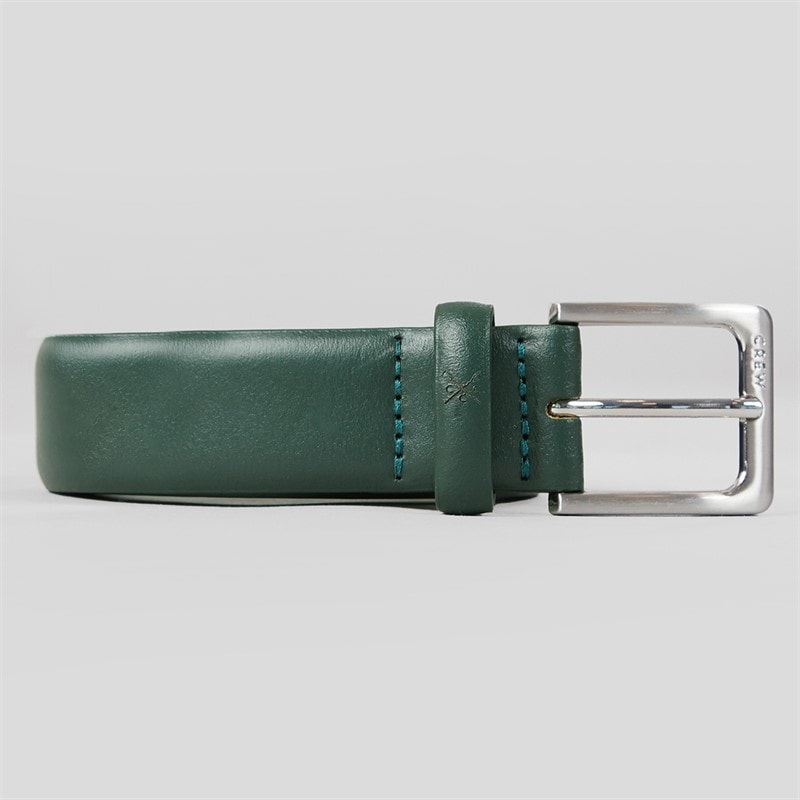 Crew Clothing Mens Leather Belt Peat